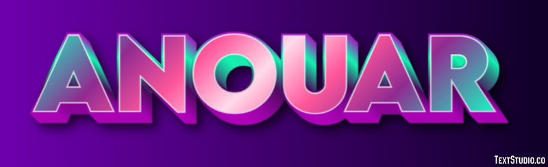 Anouar テキスト効果