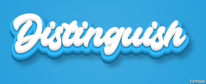 Distinguish Text Effect