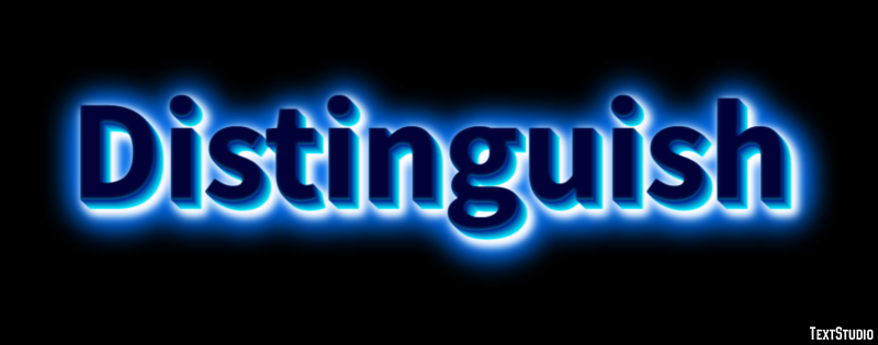 Distinguish Text Effect