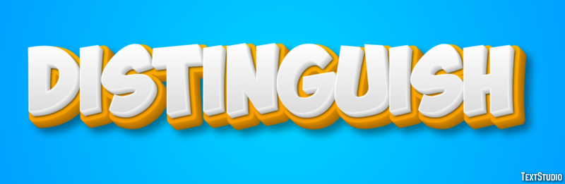Distinguish Effet de Texte