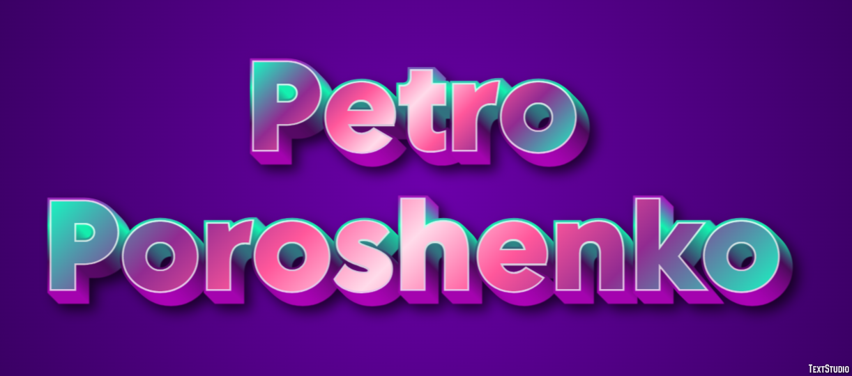 Petro Poroshenko Efeito de texto