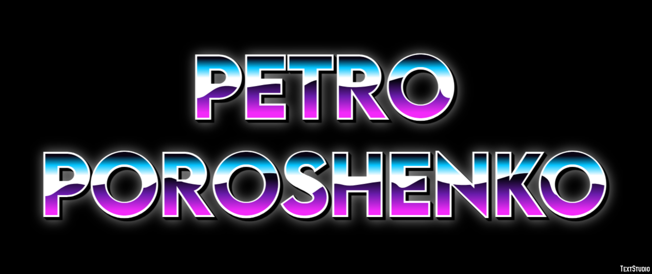 Petro Poroshenko Efeito de texto