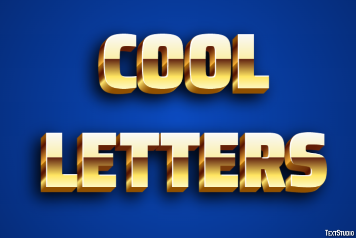 Cool Letters Text Effect
