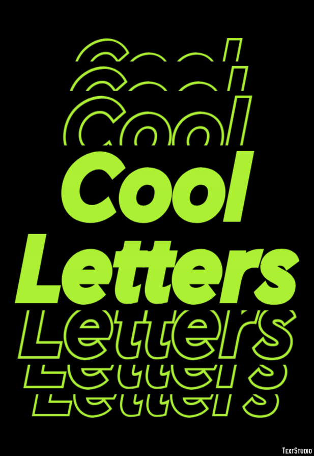 Cool Letters Text Effect