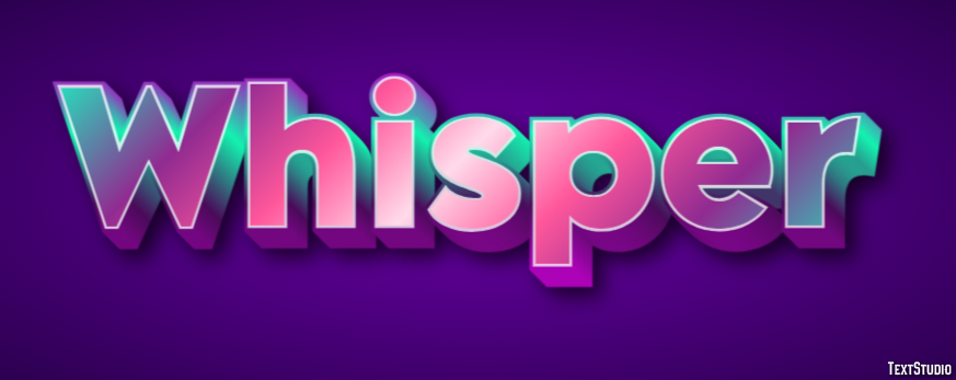 Whisper Effet de Texte