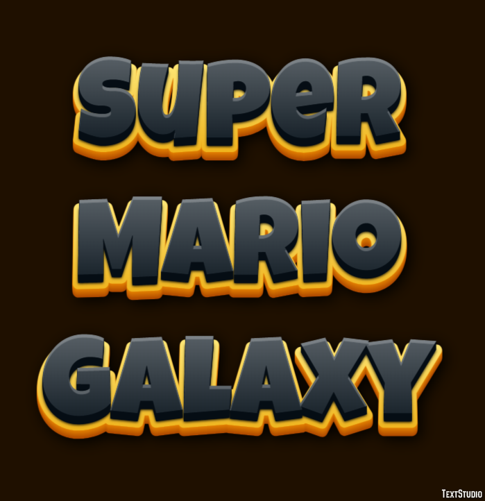 Super Mario Galaxy Efekt tekstowy