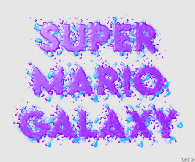 Super Mario Galaxy Effet de Texte