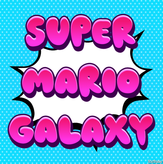 Super Mario Galaxy Effetto testo