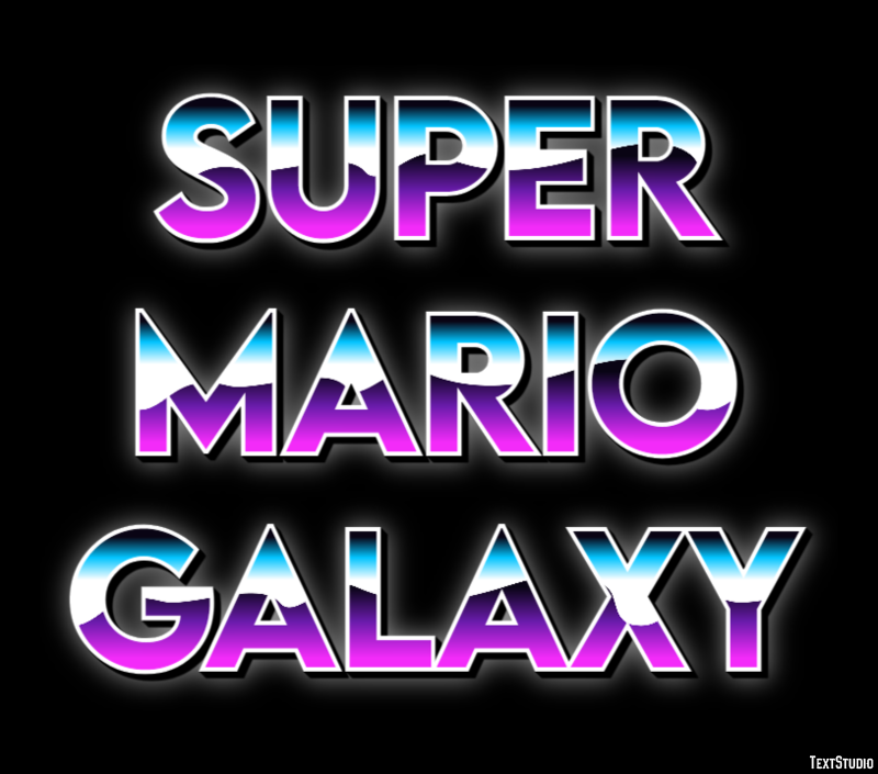 Super Mario Galaxy Effet de Texte