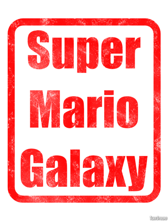 Super Mario Galaxy Effet de Texte