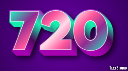 720 Text Effect