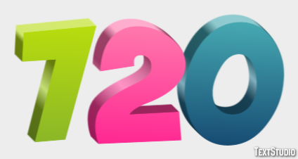 720 Text Effect