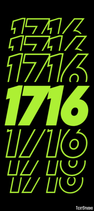 1716 テキスト効果