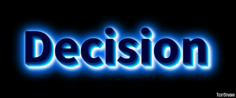 Decision Эффект текста