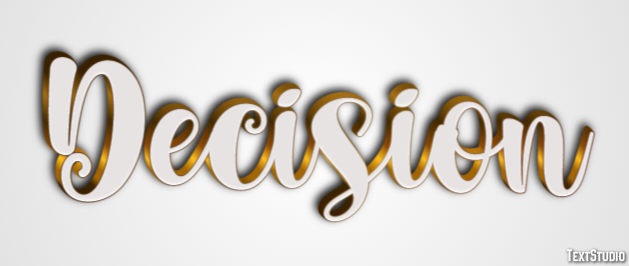 Decision Text effect