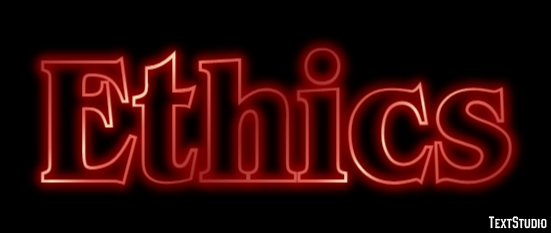 Ethics Text Effect