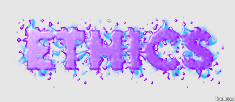 Ethics Text Effect