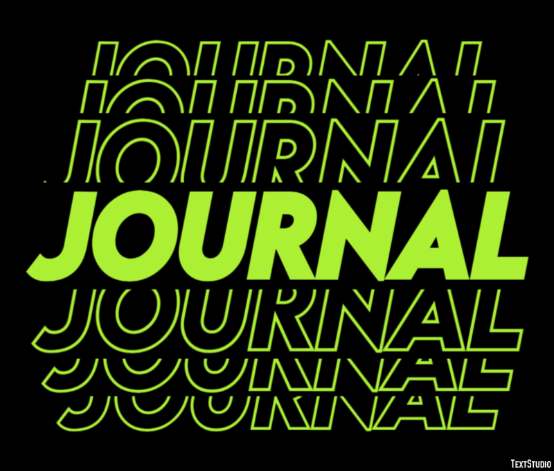 Journal Эффект текста