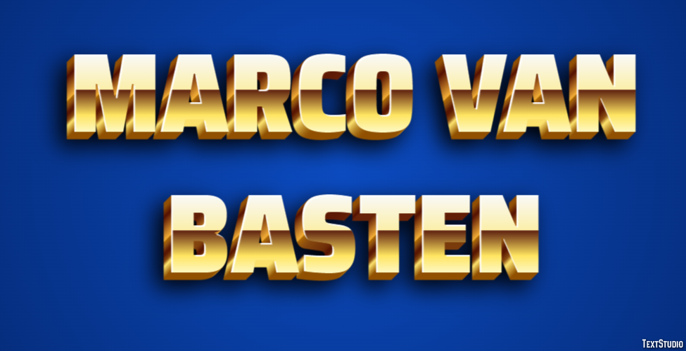 Marco van Basten Efecto de Texto