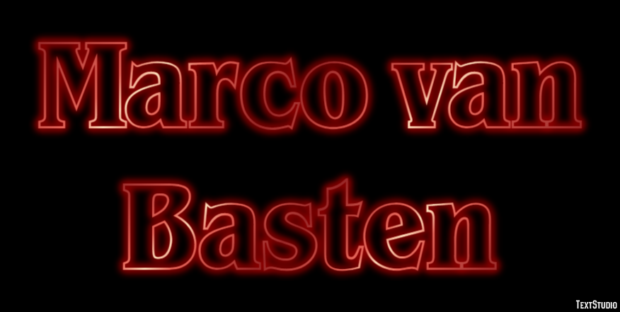 Marco van Basten Texteffekt