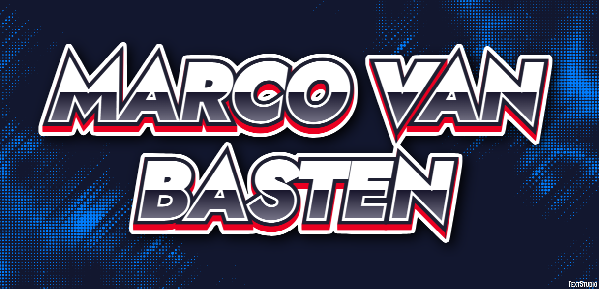 Marco van Basten Efeito de texto