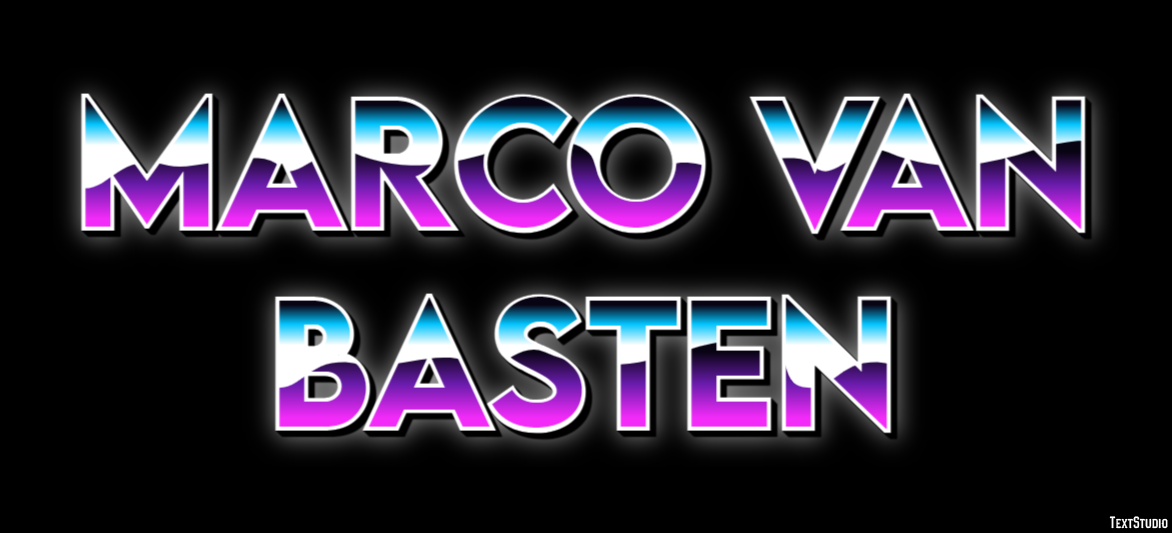 Marco van Basten Efeito de texto