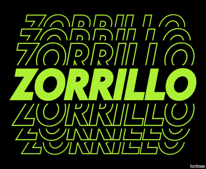 Zorrillo Efecto de texto