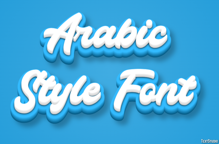 Arabic Style Font Text Effect
