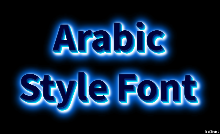Arabic Style Font Text Effect