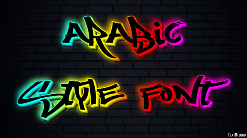 Arabic Style Font Text Effect