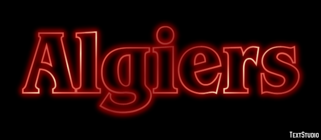 Algiers Metin efekti