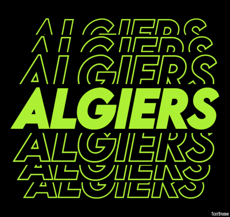 Algiers Metin efekti
