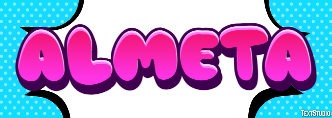Almeta Texteffekt