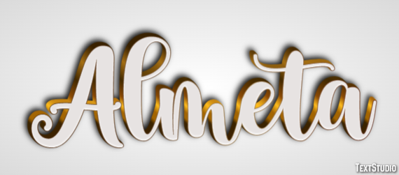 Almeta Text effect
