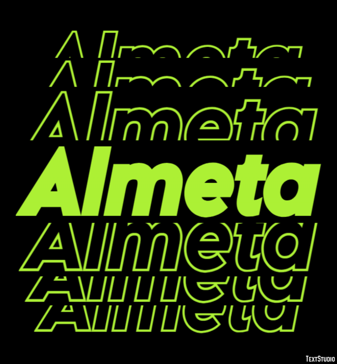 Almeta Text Effect