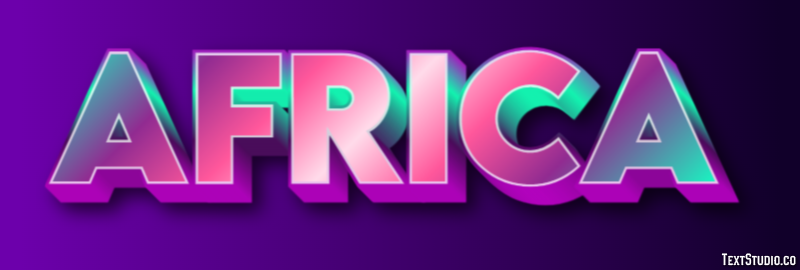 Africa Text effect