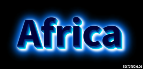 Africa Texteffekt