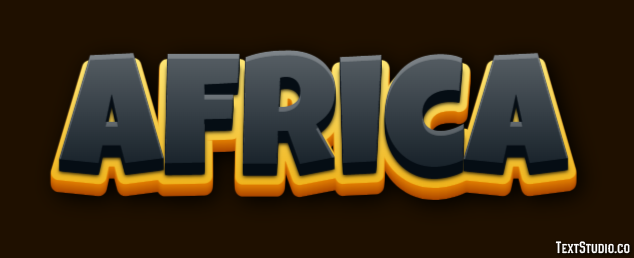 Africa Text Effect