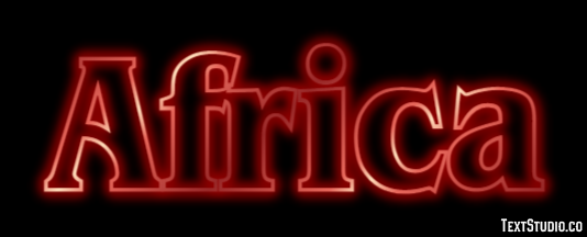 Africa Text Effect