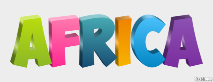 Africa Text Effect