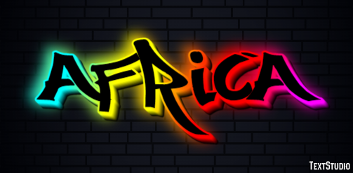 Africa Text Effect