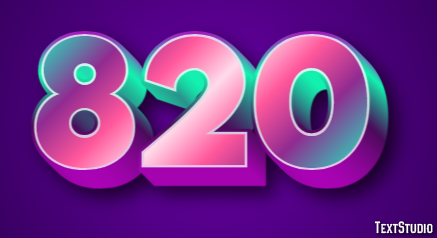 820 Text Effect