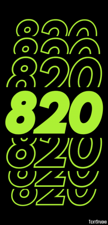 820 Эффект текста