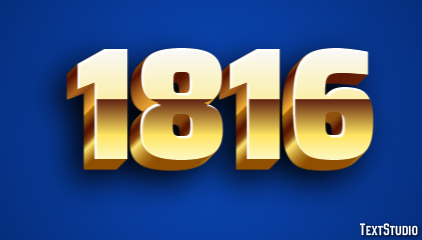 1816 Text Effect