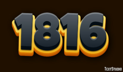 1816 Text Effect