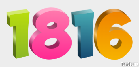 1816 Text Effect