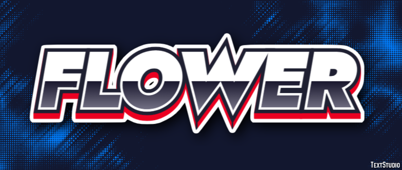 Flower Text effect