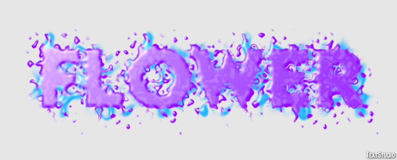 Flower Text effect