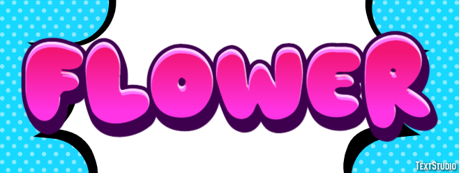 Flower Text effect