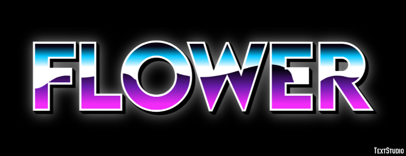Flower Text effect